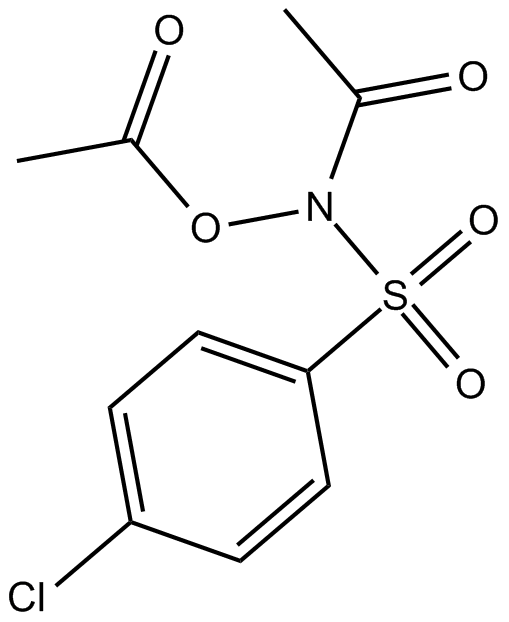 N-Acetyl-N-acetoxy-4-chlorobenzenesulfonamide 化学構造