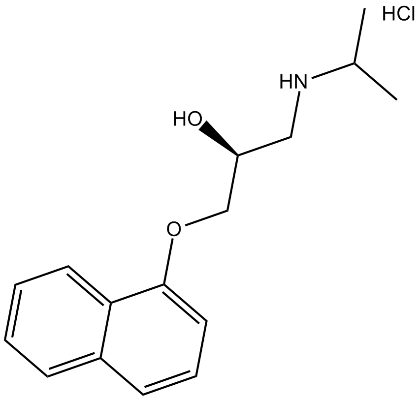 (S)-(-)-Propranolol hydrochloride  Chemical Structure