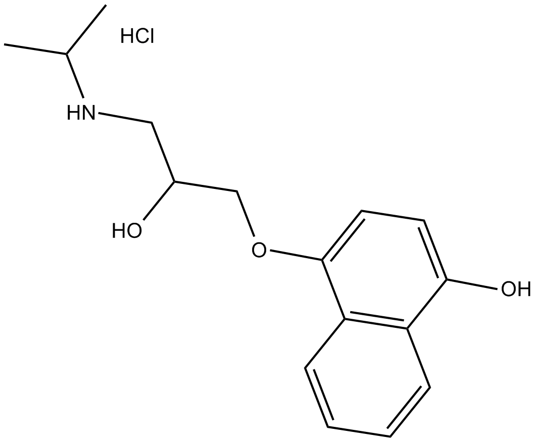 (±)-4-hydroxy Propranolol (hydrochloride)  Chemical Structure