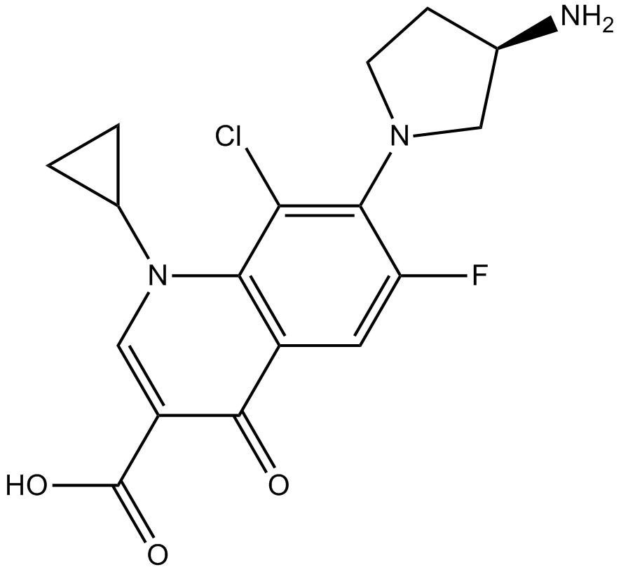 Clinafloxacin (AM1091) Chemische Struktur