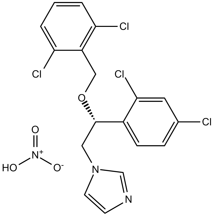 Isoconazole nitrate Chemische Struktur