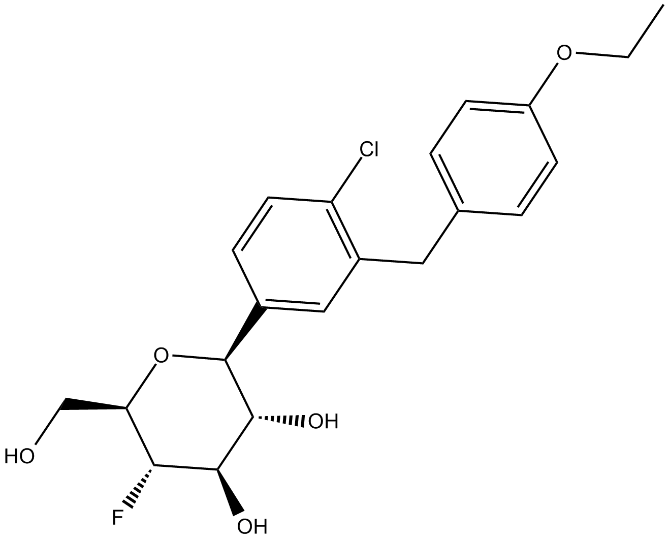fluoro-Dapagliflozin 化学構造