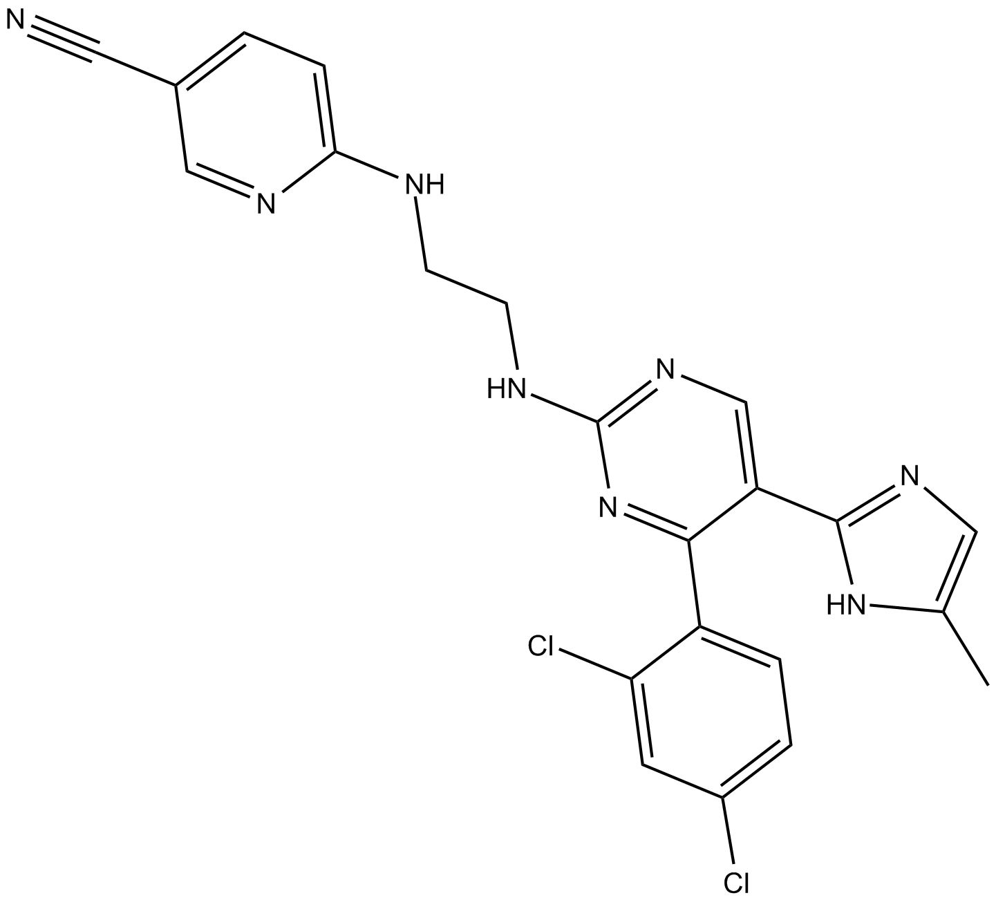 CHIR-99021 (CT99021)  Chemical Structure