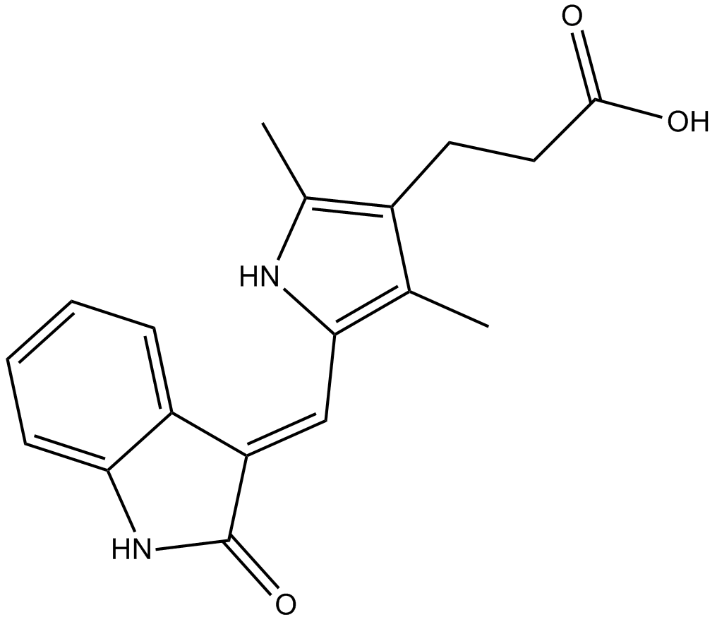TSU-68 (SU6668,Orantinib) Chemische Struktur