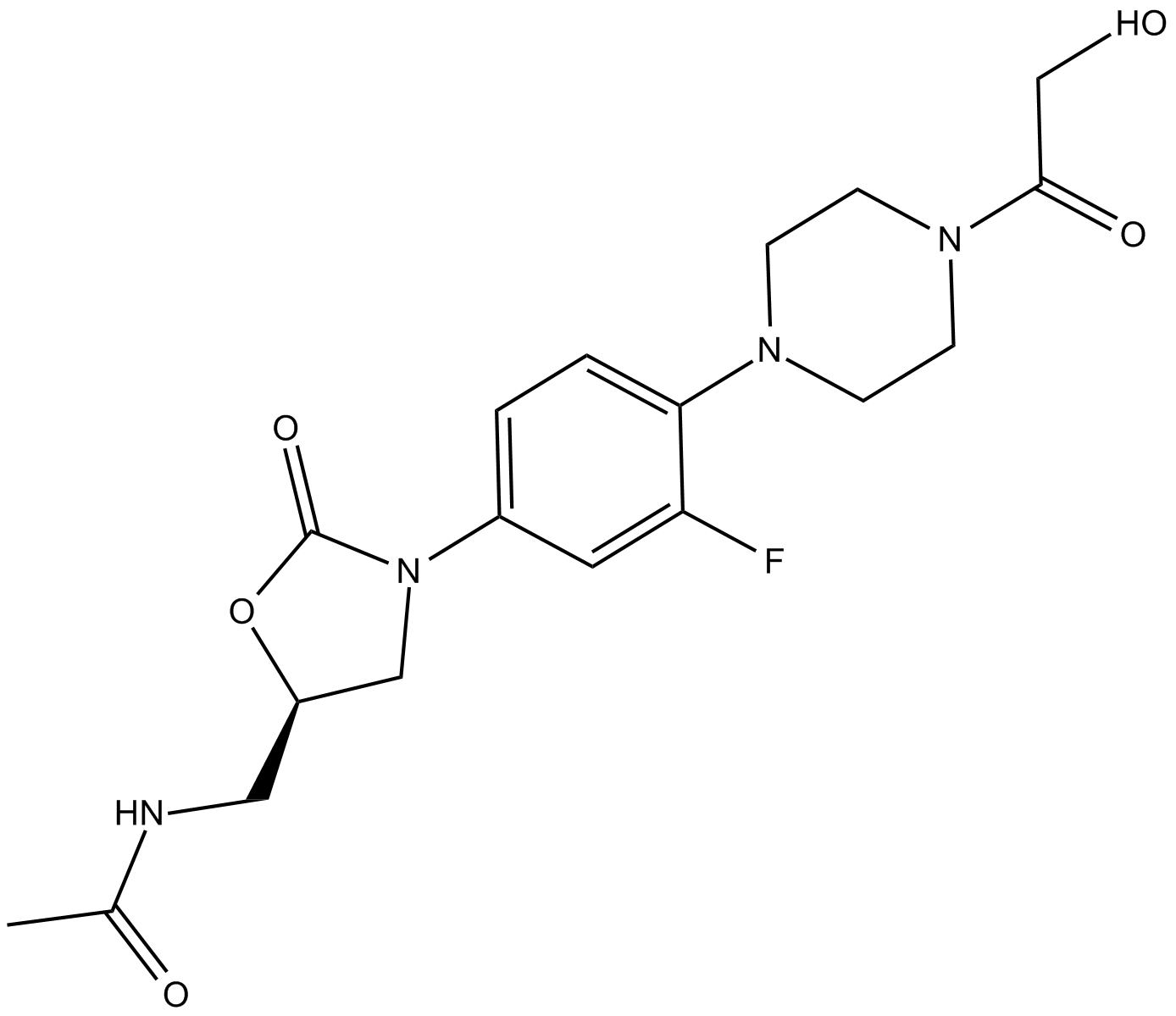 Eperezolid 化学構造
