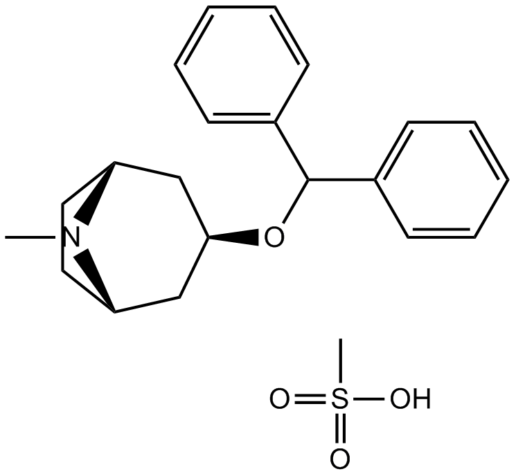 Benztropine mesylate  Chemical Structure