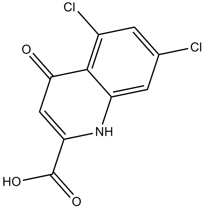 5,7-Dichlorokynurenic acid  Chemical Structure