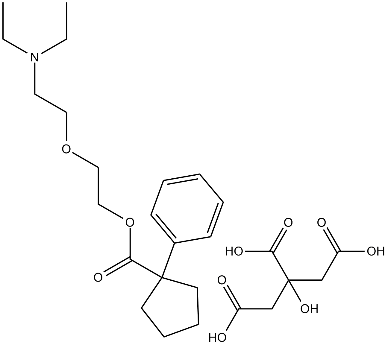 Pentoxyverine Citrate Chemical Structure