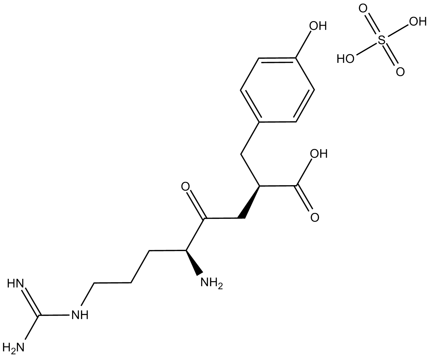 Arphamenine B (hemisulfate) Chemische Struktur