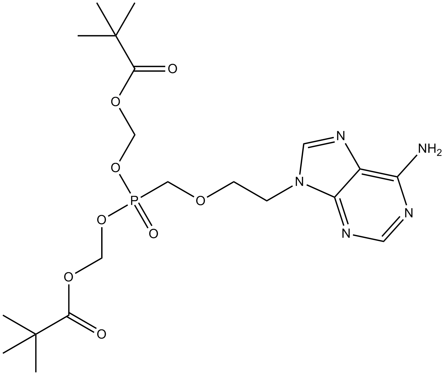 Adefovir Dipivoxil Chemische Struktur
