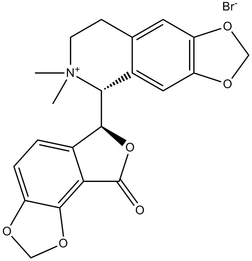(-)-Bicuculline methobromide 化学構造