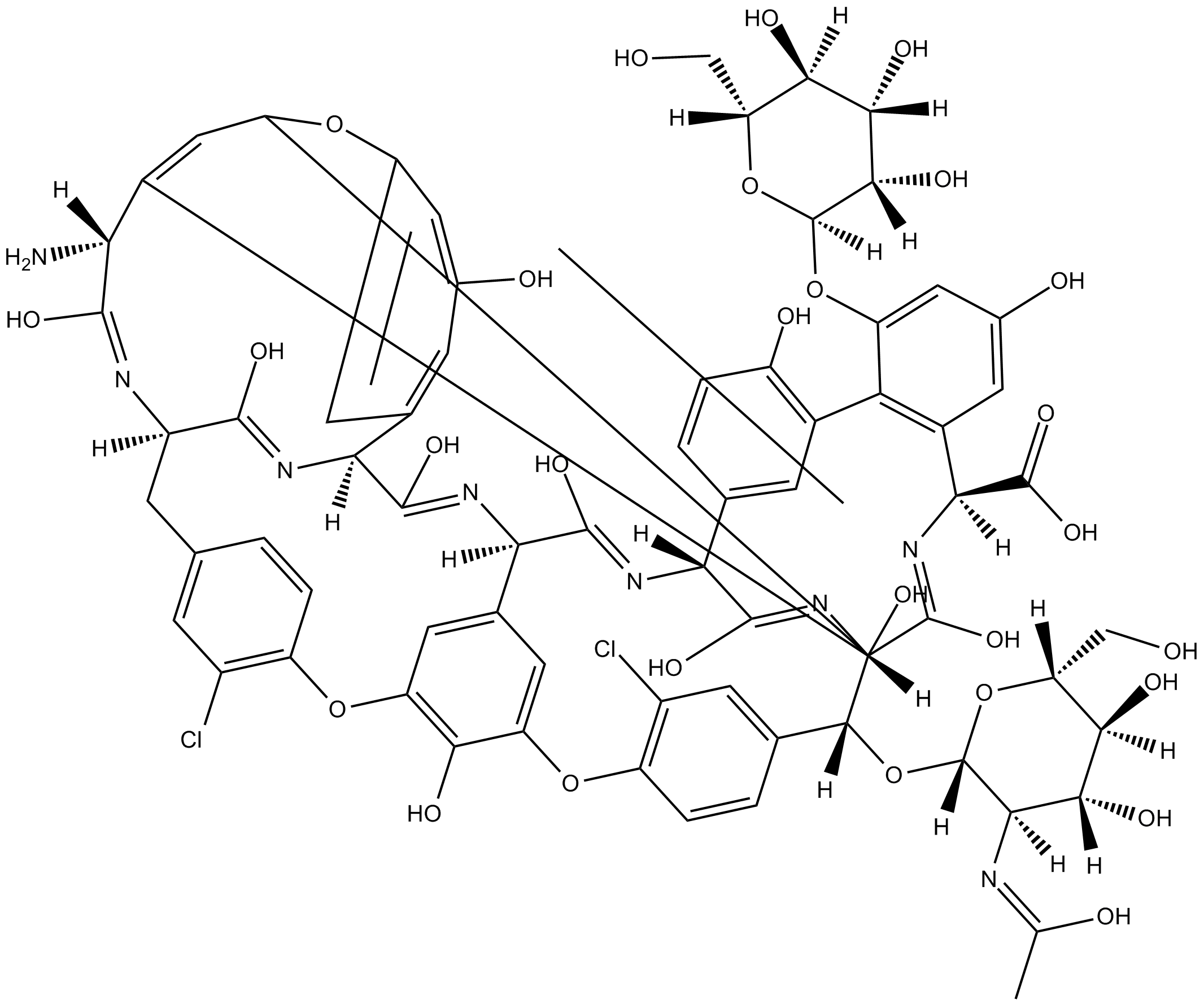 Teicoplanin A3-1 التركيب الكيميائي