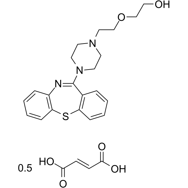 Quetiapine Fumarate  Chemical Structure