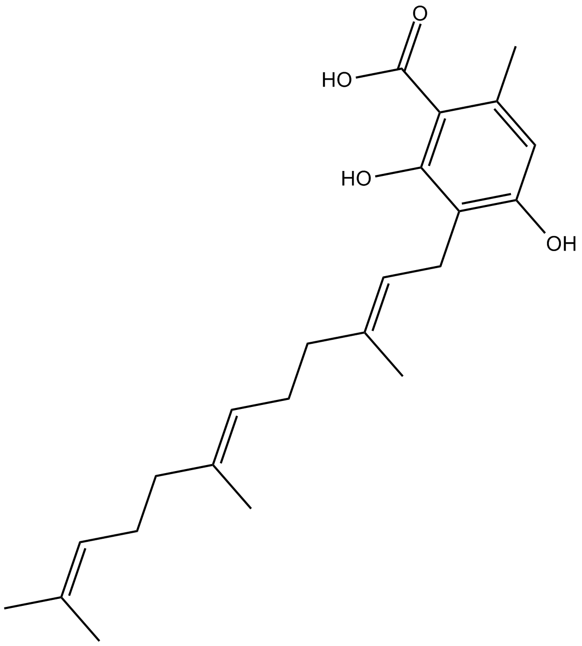Grifolic acid التركيب الكيميائي