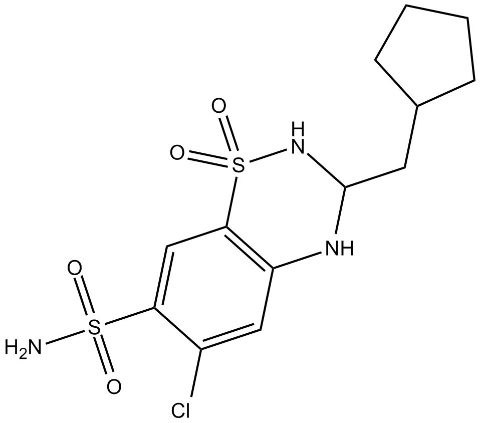 Cyclopenthiazide التركيب الكيميائي