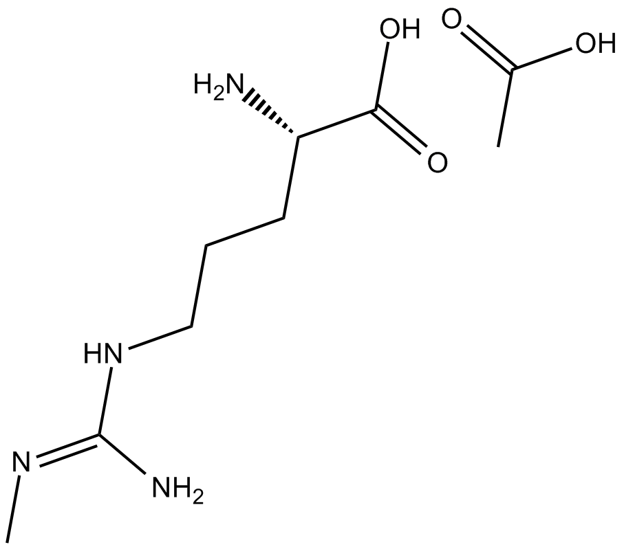 L-NMMA acetate 化学構造