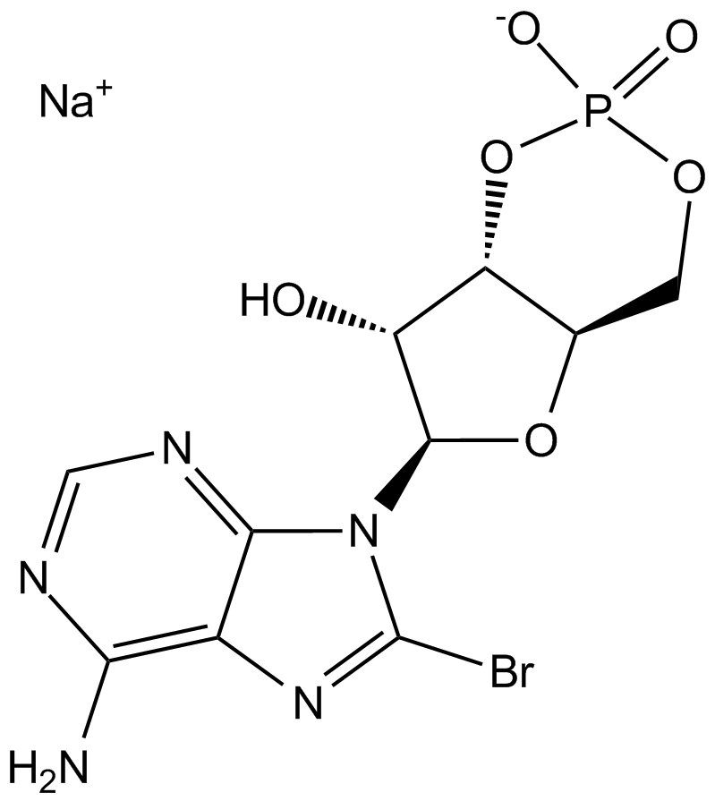 8-Bromo-cAMP, sodium salt  Chemical Structure