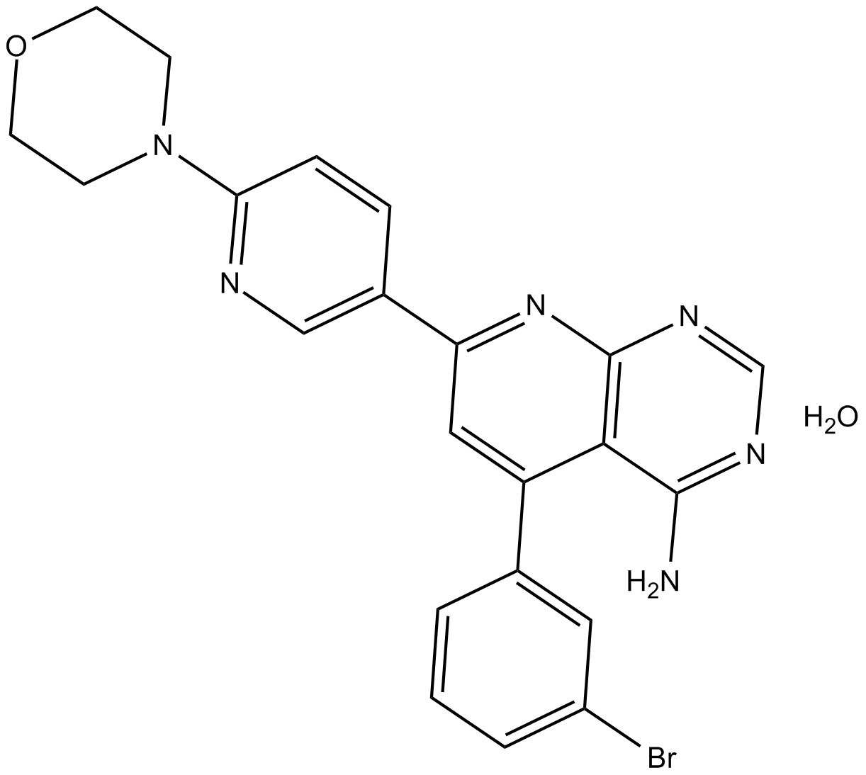Adenosine Kinase Inhibitor (hydrate)  Chemical Structure