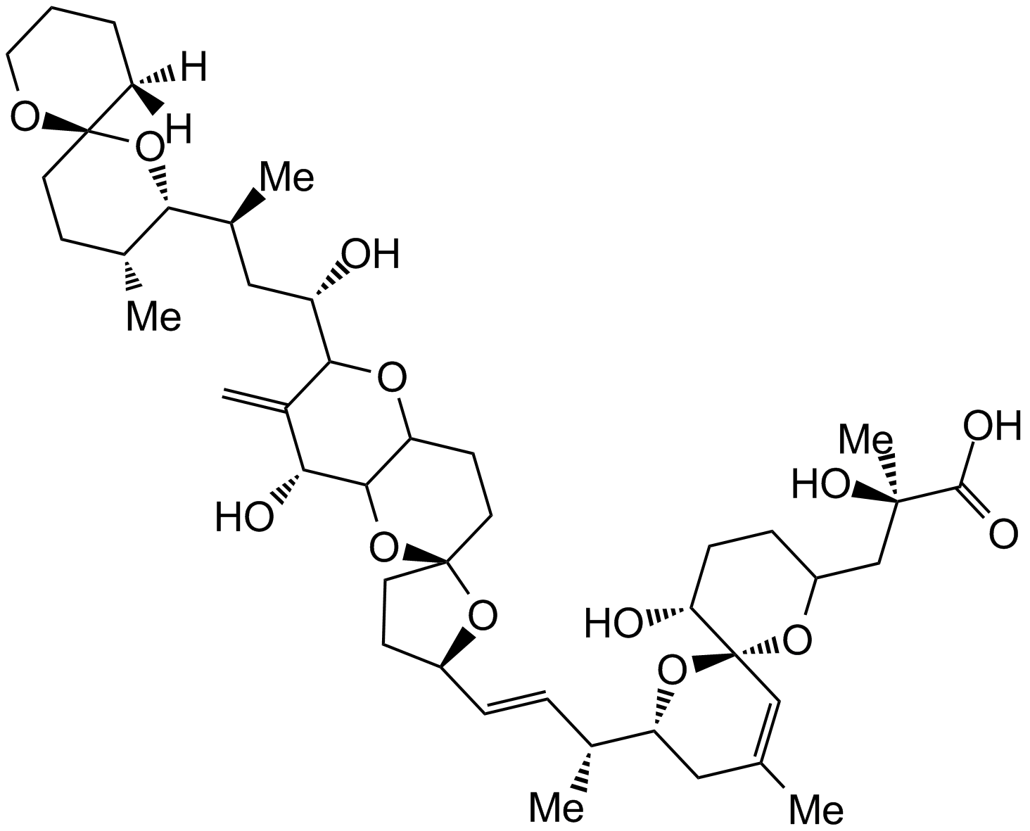Okadaic acid Chemical Structure