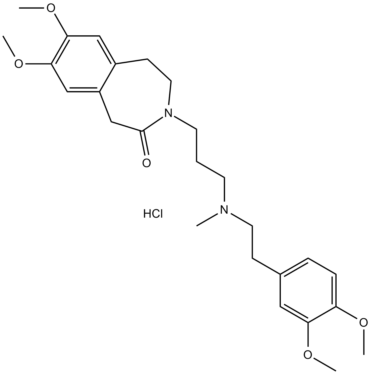 Zatebradine hydrochloride Chemical Structure