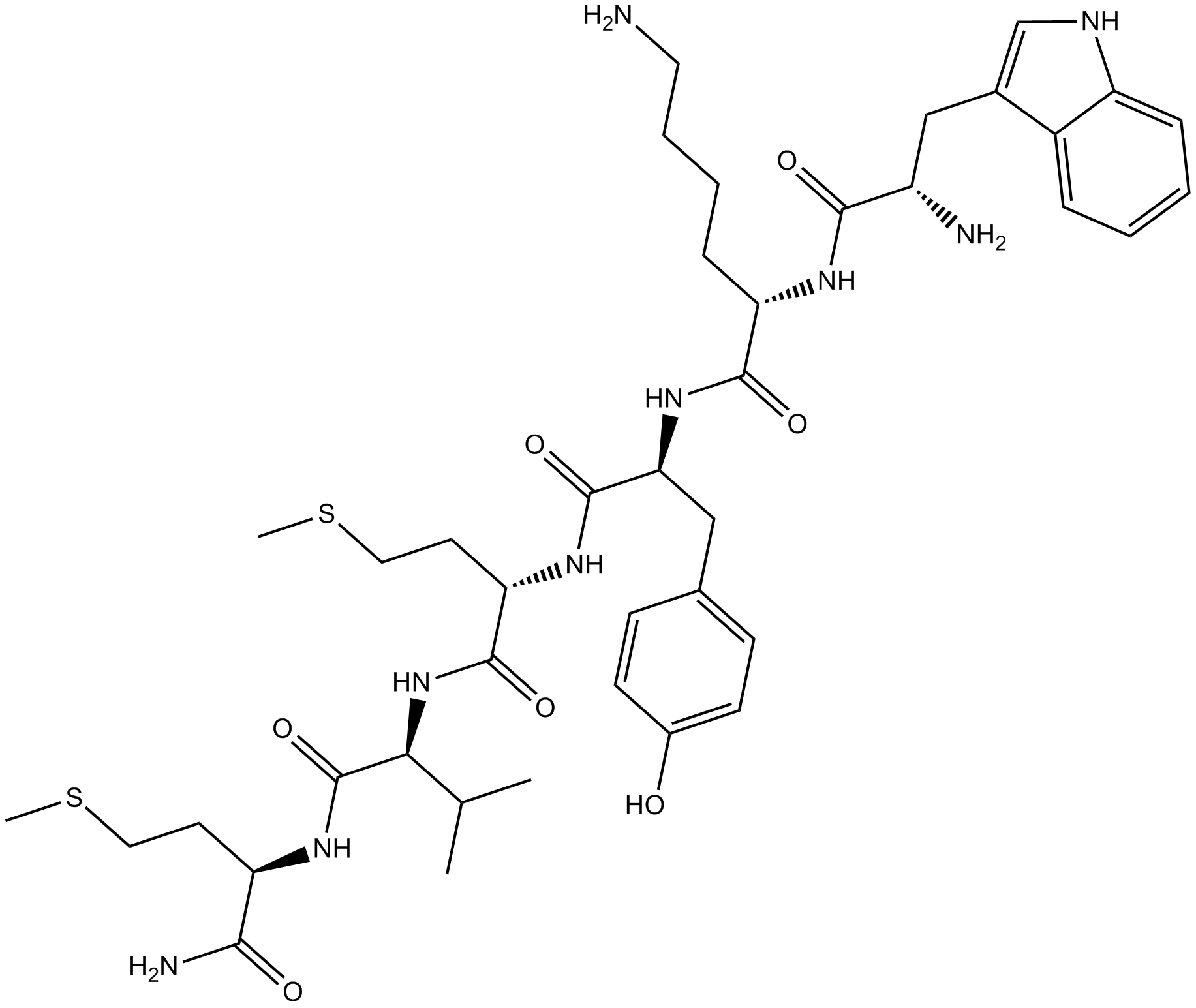 WKYMVM Chemische Struktur