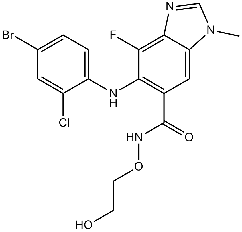 AZD6244(Selumetinib)  Chemical Structure
