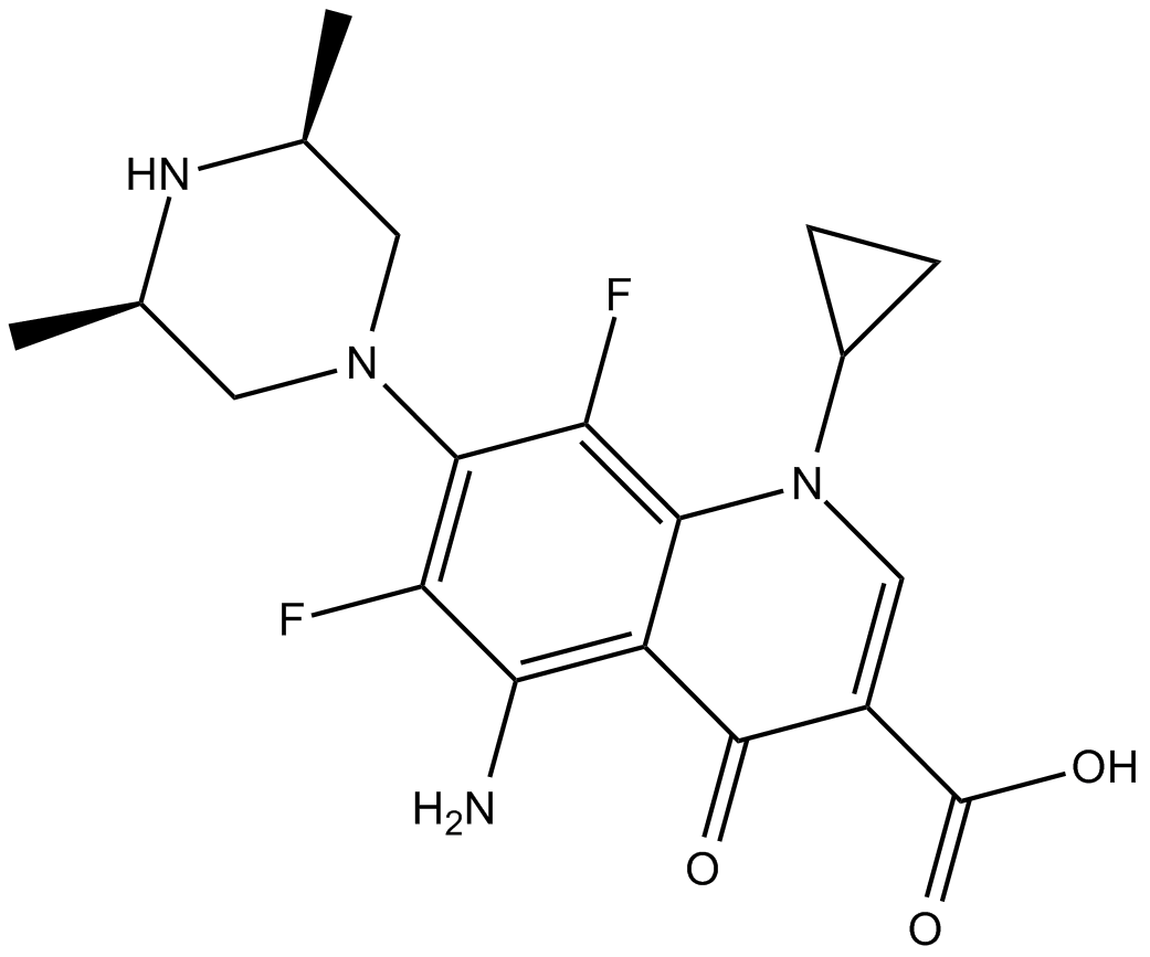 Sparfloxacin 化学構造