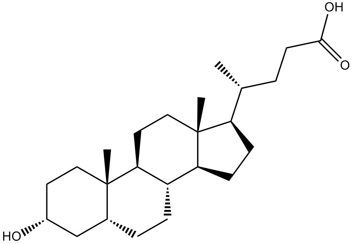 Lithocholic Acid  Chemical Structure