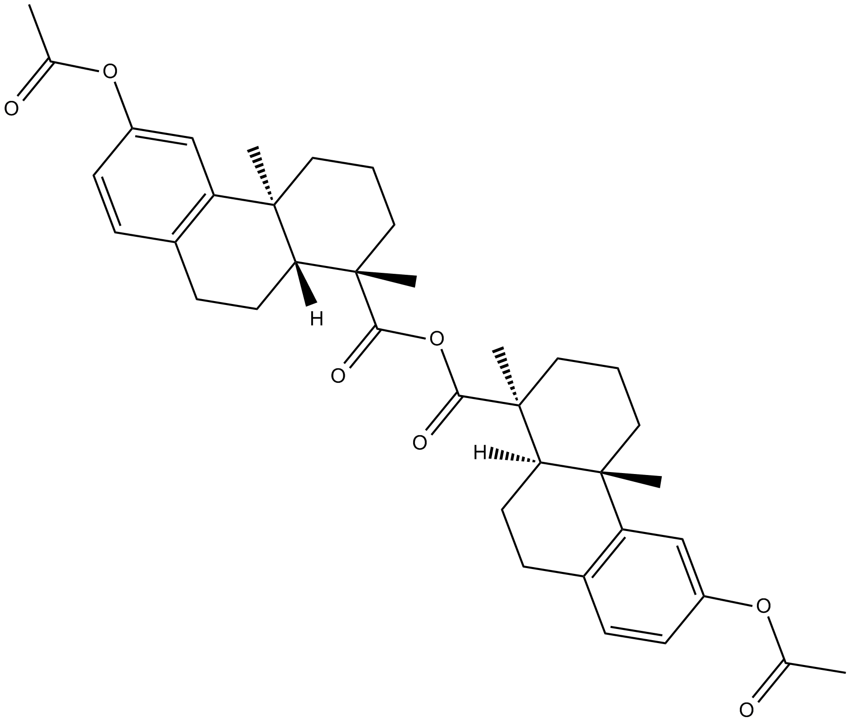 Acetyl Podocarpic Acid Anhydride Chemische Struktur