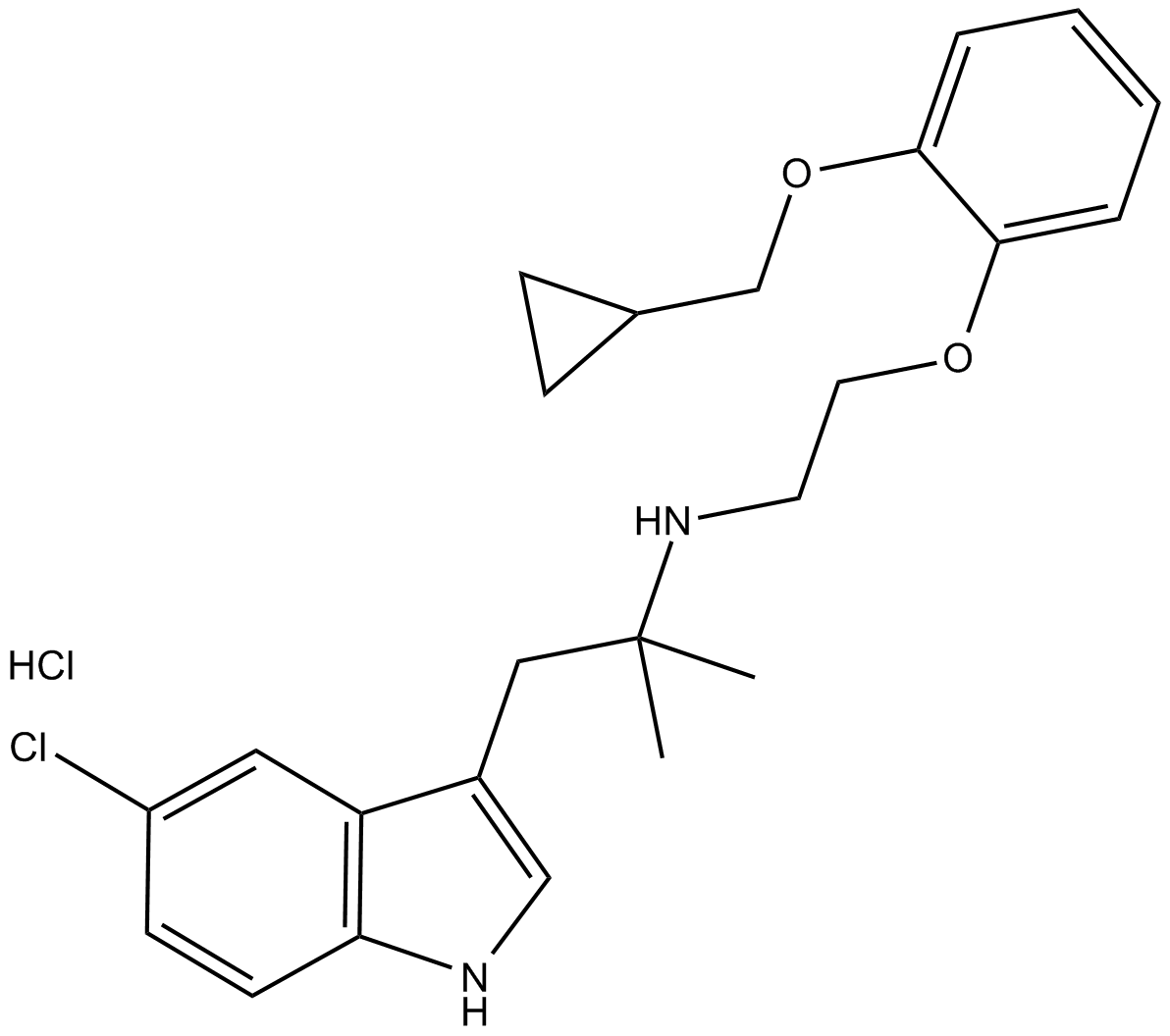 RS 17053 hydrochloride 化学構造