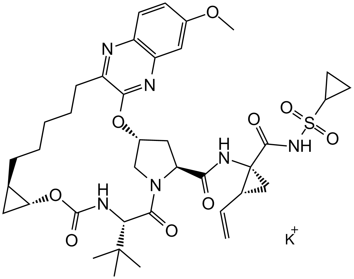 MK-5172 potassium salt  Chemical Structure