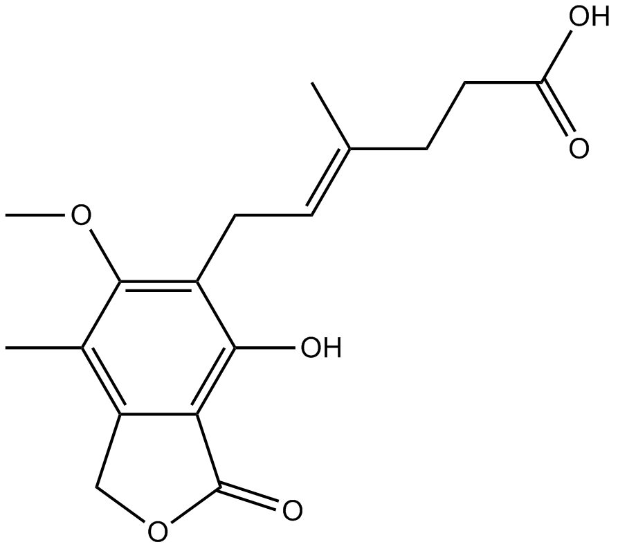 Mycophenolic acid  Chemical Structure