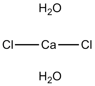 Calcium chloride dihydrate 化学構造