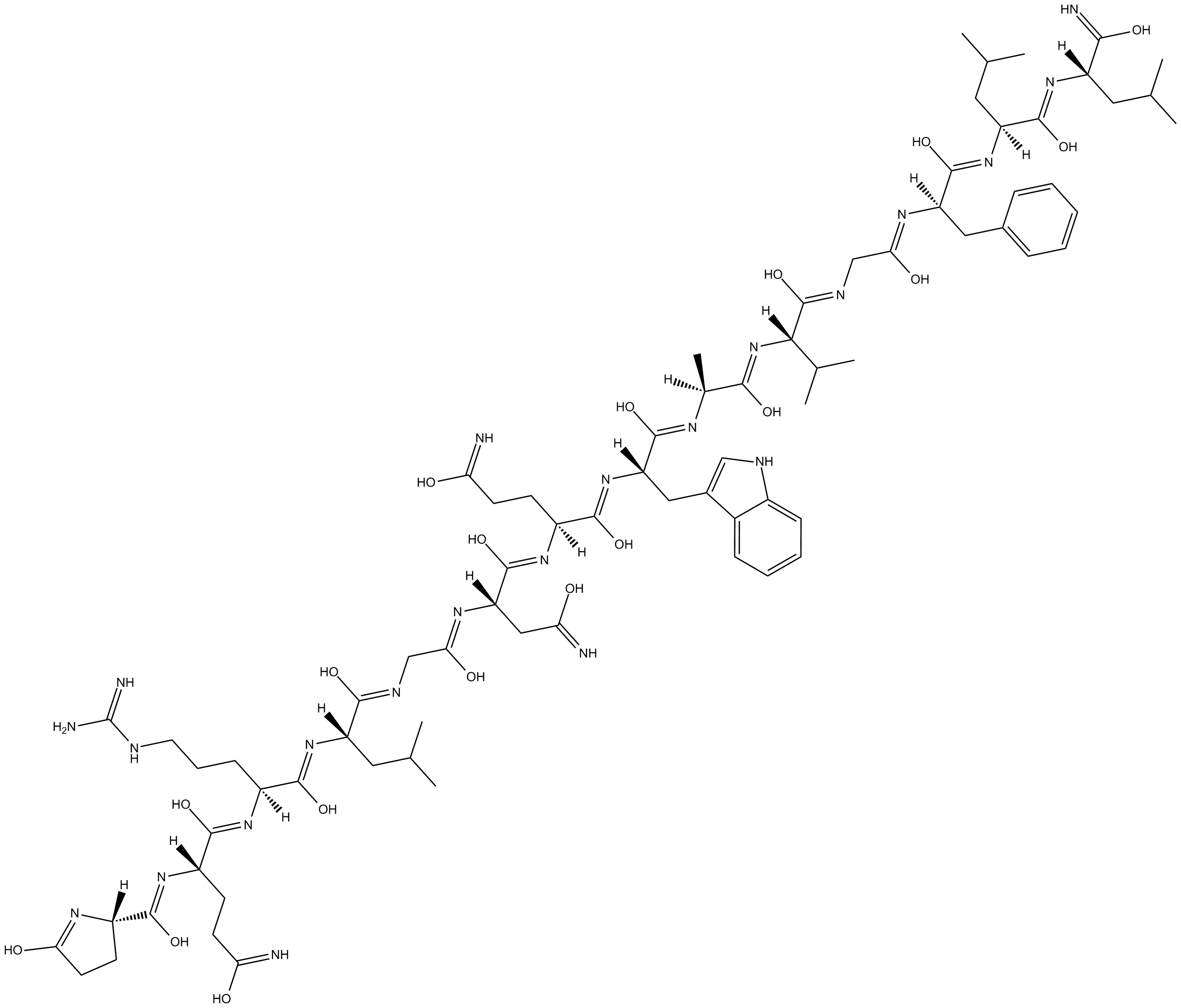 [D-Phe12,Leu14]-Bombesin 化学構造
