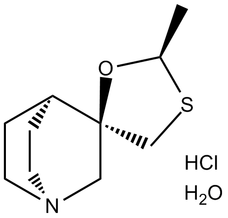 Cevimeline hydrochloride hemihydrate  Chemical Structure