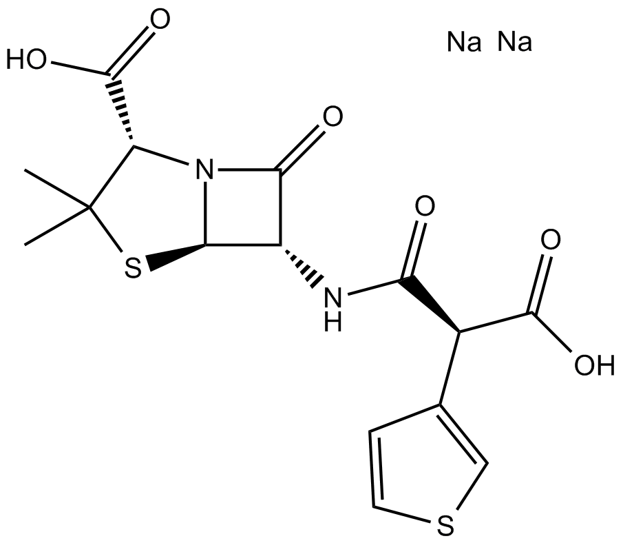 Ticarcillin sodium Chemische Struktur