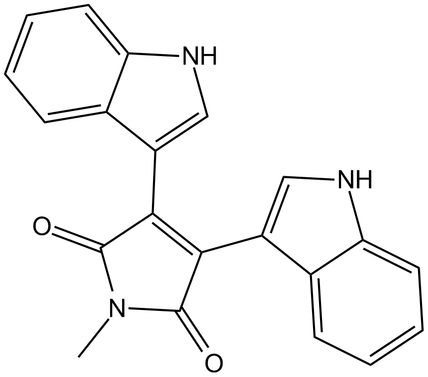 Bisindolylmaleimide V 化学構造
