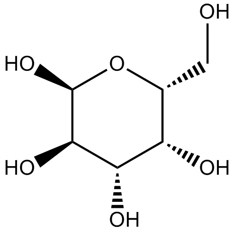 Dextrose (D-glucose)  Chemical Structure