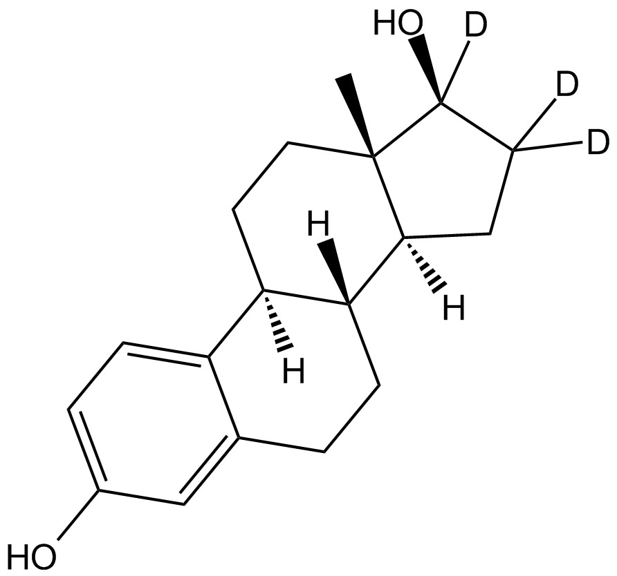 β-Estradiol - d3 Chemical Structure