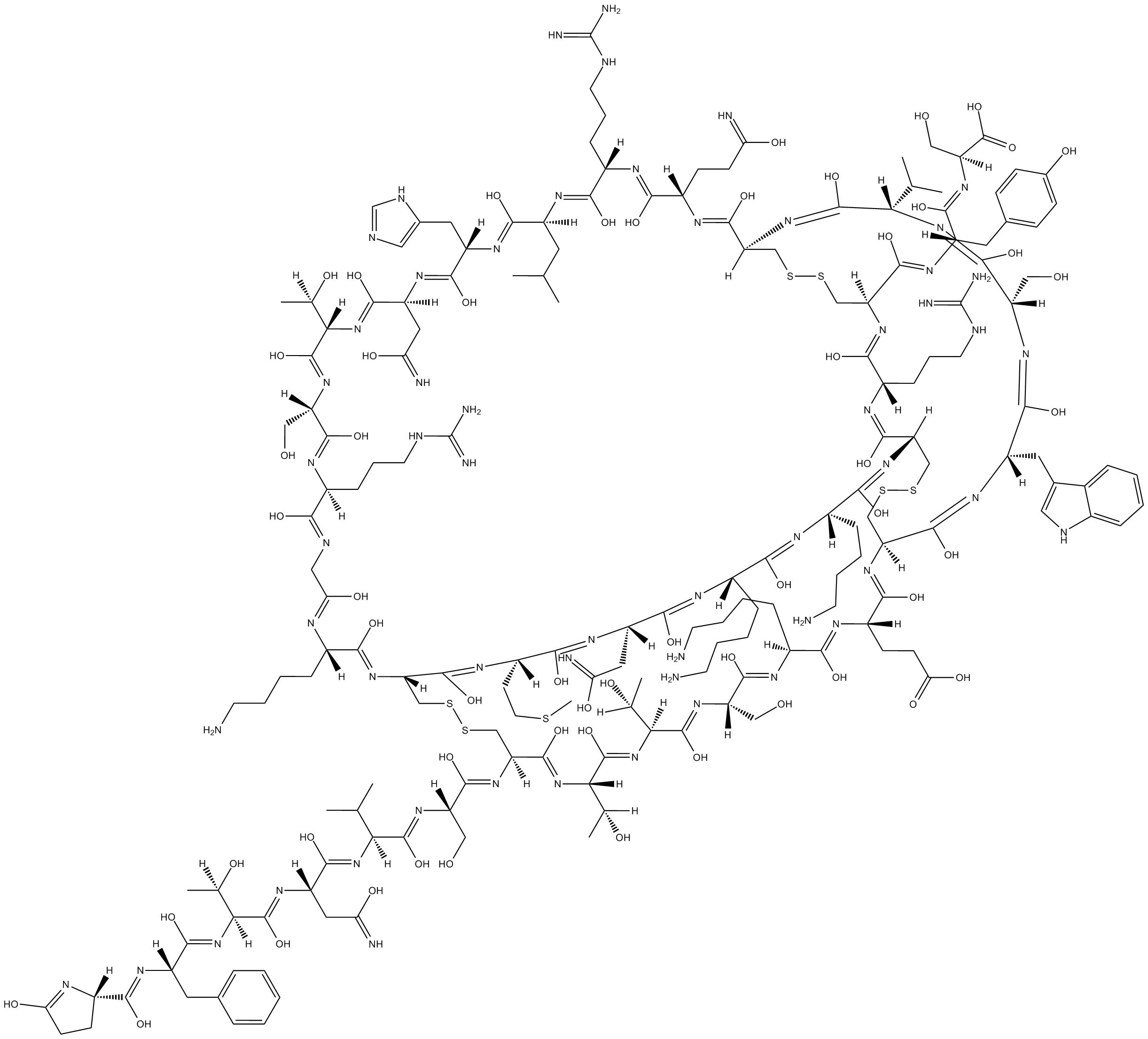 Charybdotoxin التركيب الكيميائي