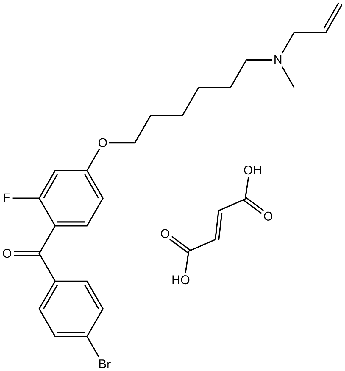 Ro 48-8071 fumarate Chemical Structure