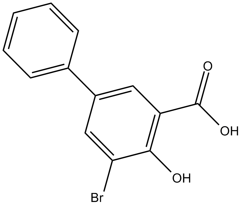 3-bromo-5-phenyl Salicylic Acid  Chemical Structure
