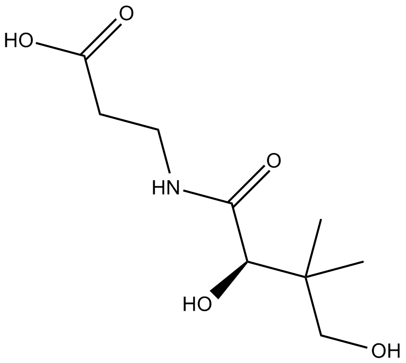 D-Pantothenic acid التركيب الكيميائي