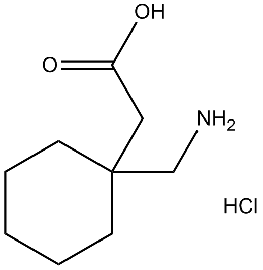 Gabapentin HCl 化学構造
