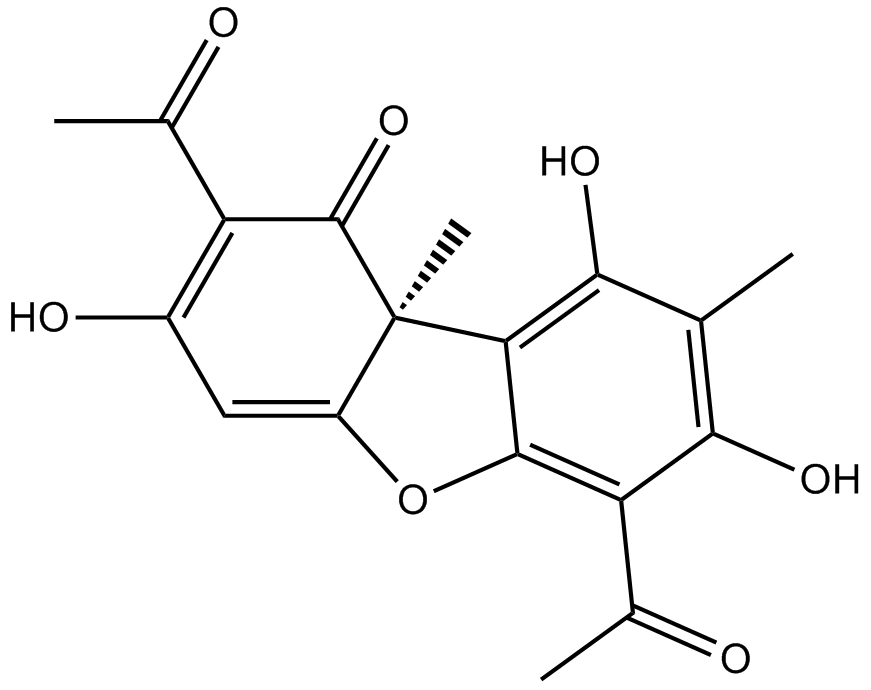 (+)-Usniacin  Chemical Structure