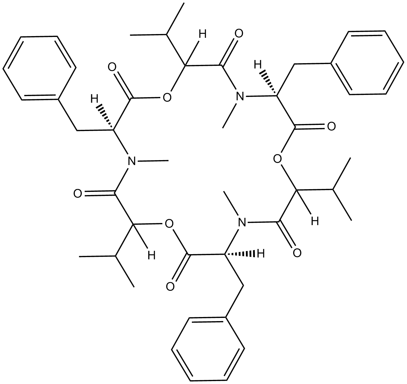 Beauvericin  Chemical Structure