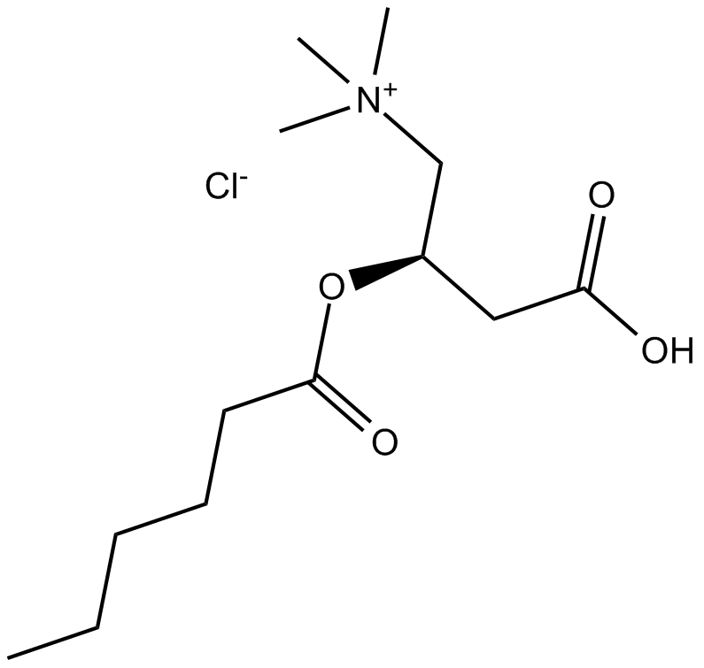 (±)-Hexanoylcarnitine chloride 化学構造