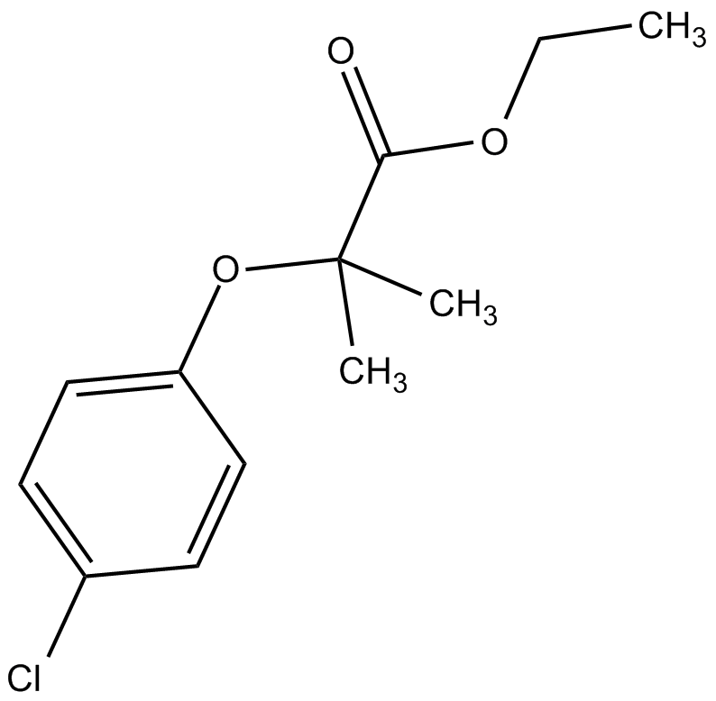 Clofibrate Chemische Struktur
