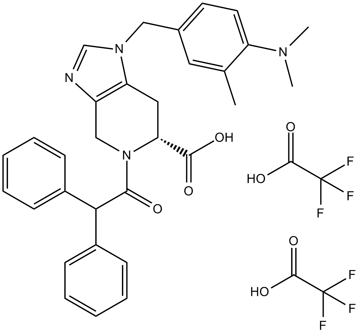 PD 123319 ditrifluoroacetate  Chemical Structure