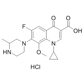 Gatifloxacin hydrochloride التركيب الكيميائي